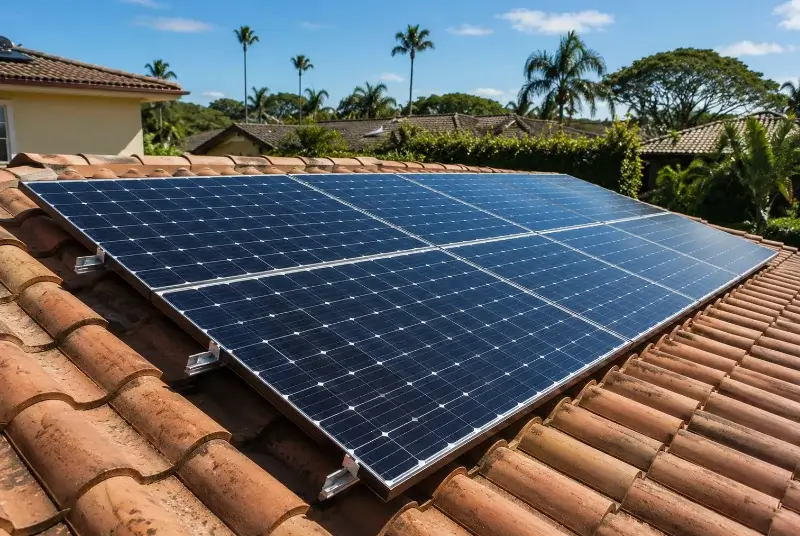 Installation de panneaux solaires à Tesson
